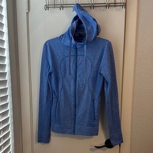 Women's Blue Hoodie Jacket